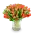 Kytice červených tulipánů